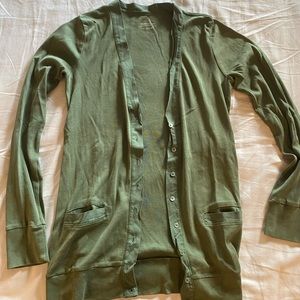 Green J. Crew cardigan